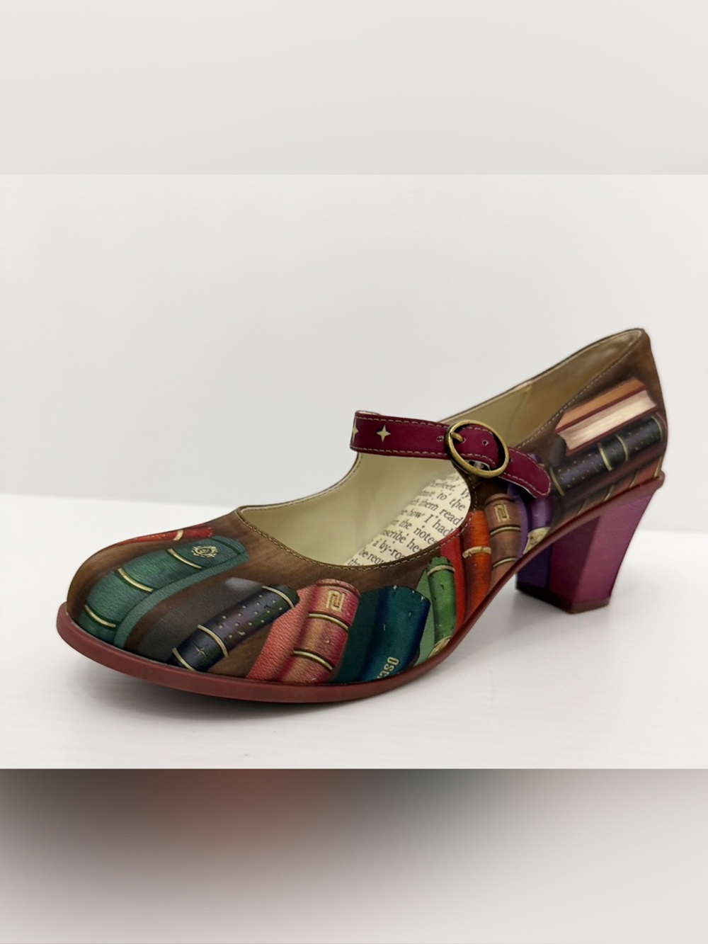 Hot Chocolate Design - Tales & Soles Women's Mary Jane Mid Heels - 41